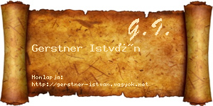 Gerstner István névjegykártya